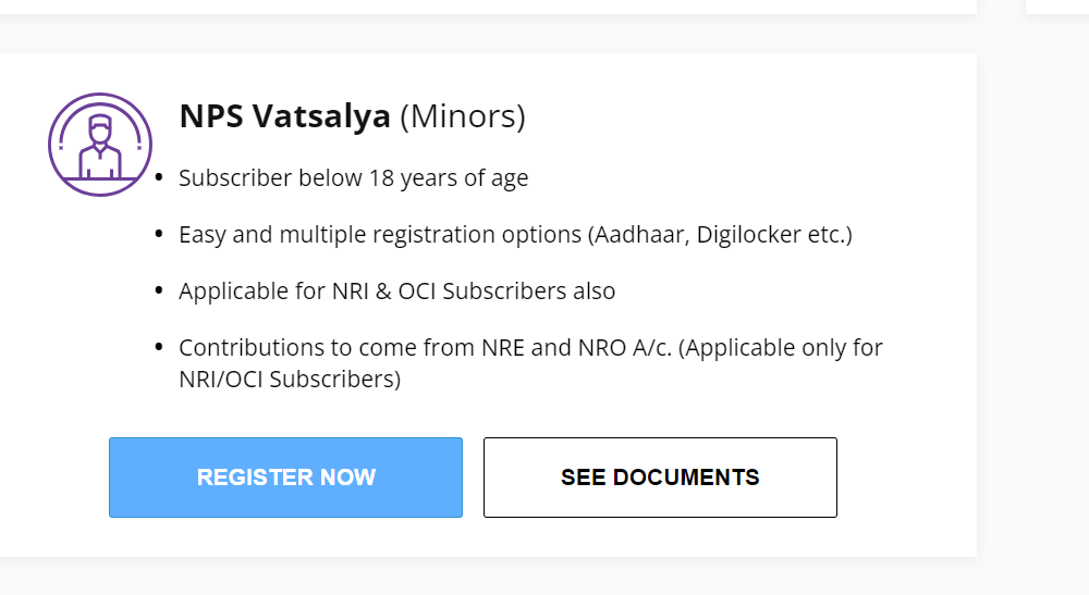 NPS Vatsalya (Minors)