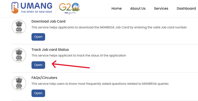 Track NREGA Job Card Application Status