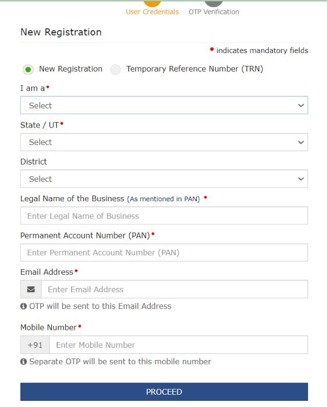 New Registration Form