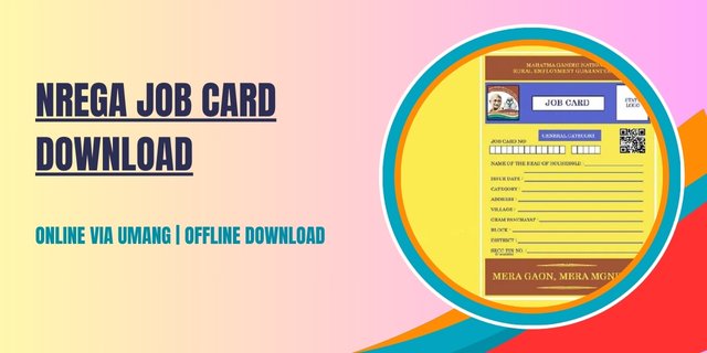 NREGA Job Card Download