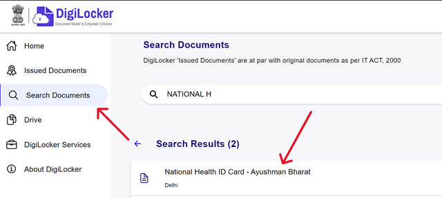 National Health ID Card - Ayushman Bharat"