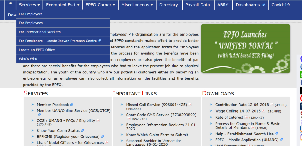 Online Transfer Claim Portal 